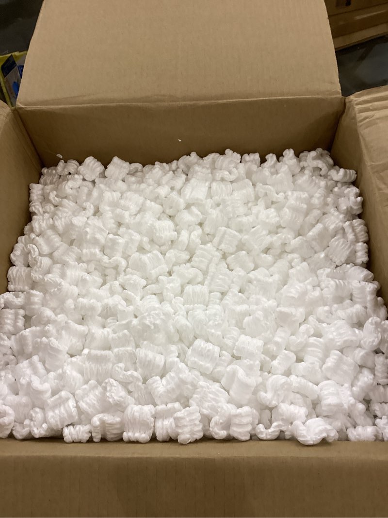 Condition photo showing Good Condition for UOFFICE Packing Peanuts 3.5 cu. ft. (22.5 Gallons), S-Shaped Popcorn Cushion for Shipping (White), Void Filling Popcorn Peanuts 22.5 Gal / 3 Cubic Feet