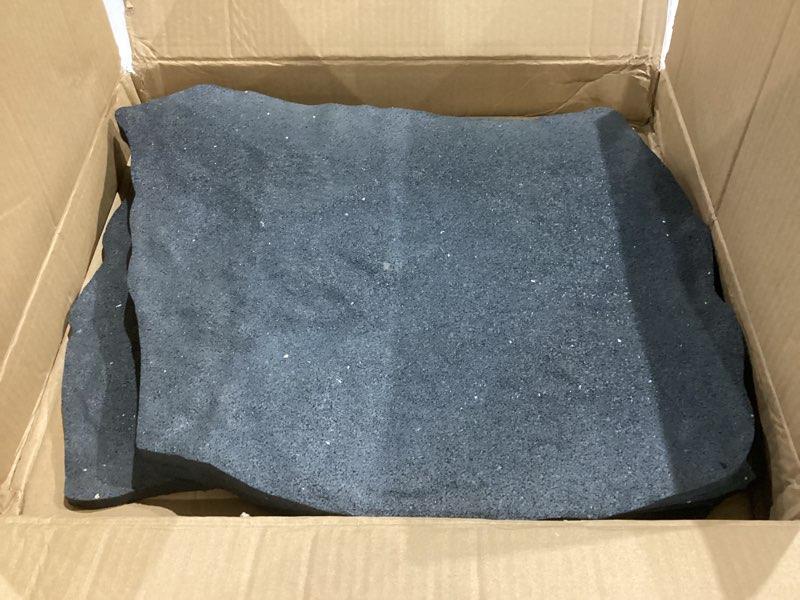 Condition photo showing As Is for 3 pack rubber stepping stones outdoor garden rubber pavers pathway walkway paving stones