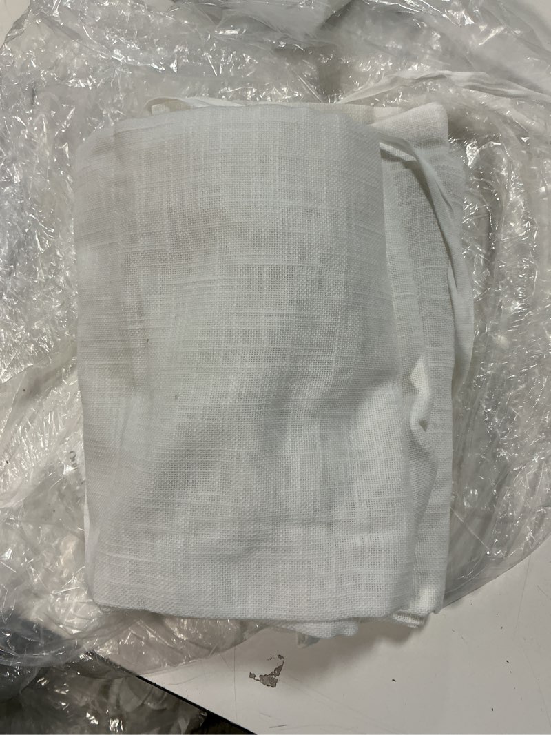 Condition photo showing New/Like New for  quince european linen sheer curtain set (set of 2)white48x84 in