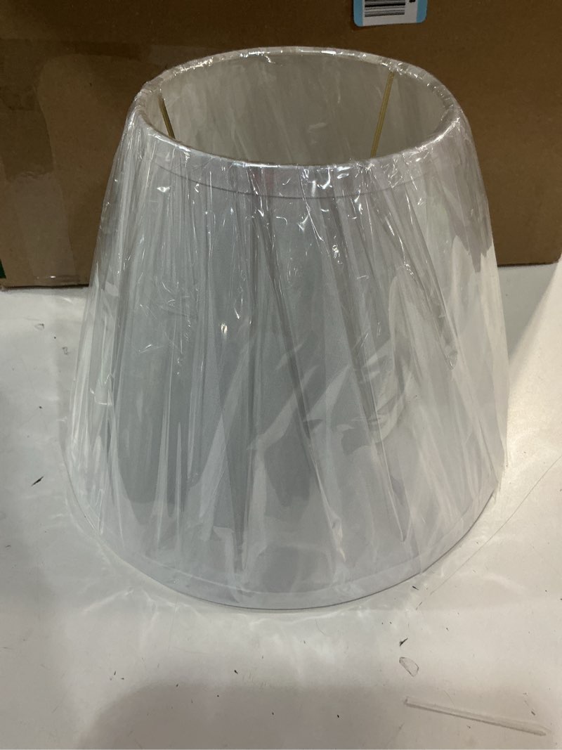 Condition photo showing Good Condition for Aspen Creative 58876A Transitional Empire Shape Uno Construction Lamp Shade, Cream, 6" Top x 12" Bottom x 9" Slant Height