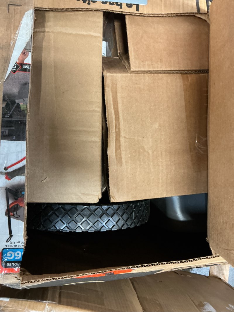 Condition photo showing Good Condition for camco rhino 36-gallon portable rv tote tank - features 2 steerable no-flat front wheels & built-in gate valve - includes removable 24" tow bar, 3’ sewer hose & more rv accessories (39007) 36 gallon deluxe (4 wheel)