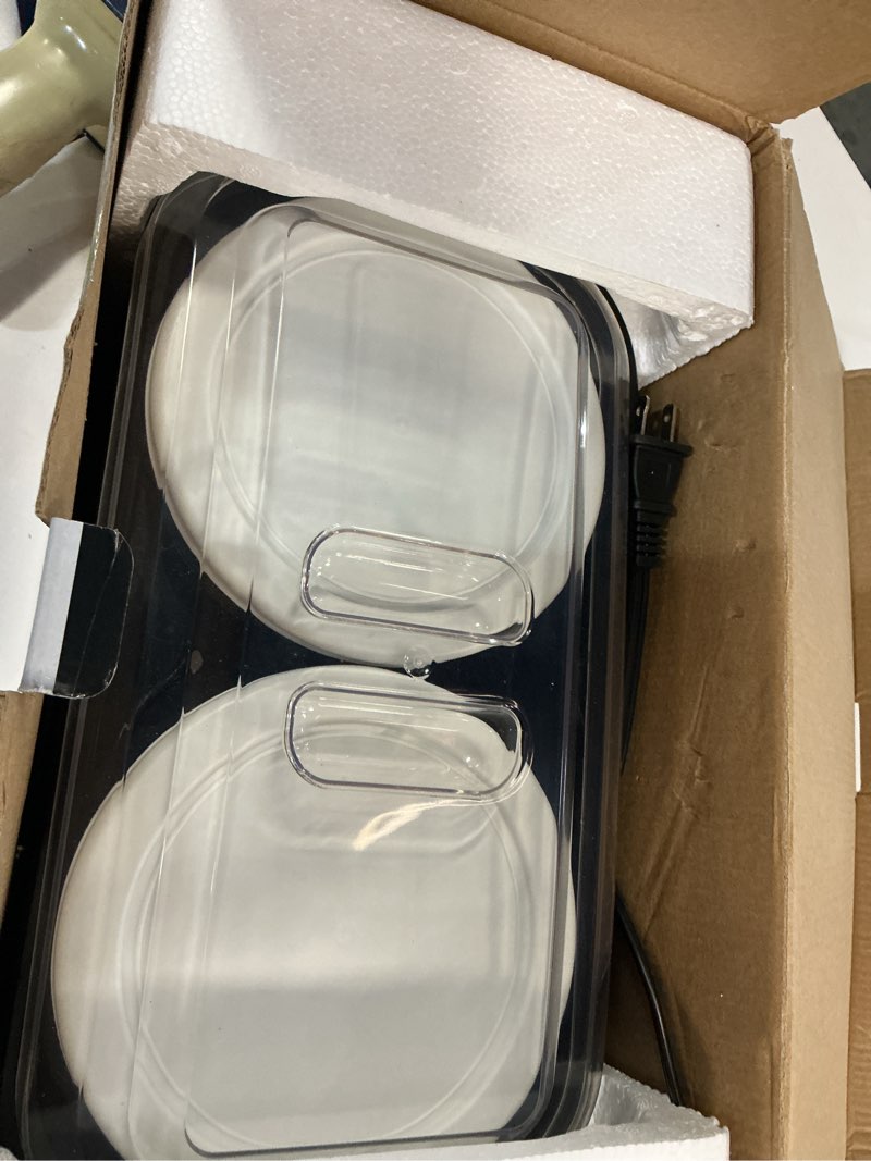 Condition photo showing As Is for Yogurt Maker with Two Containers, Yogurt Maker Machine with Adjustable Temperature & Time Control, Automatic Shut-Off & Constant Temper for Homemade Probiotic Yogurt, Promoting Gut Health