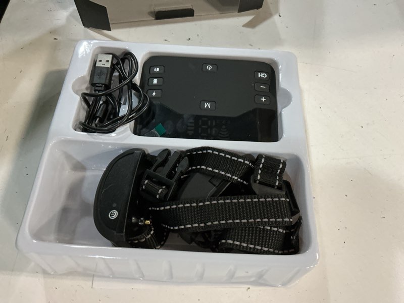 Condition photo showing As Is for wireless dog fence system for 2 dogs, 2026 upgraded electric fence for dogs, portable 2 in 1 waterproof training shock collar with remote control,perimeter dog collar up to 985ft adjustable fence for two dog