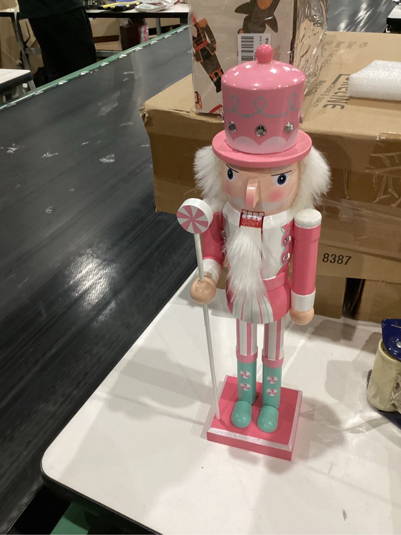 Condition photo showing New/Like New for Christmas Decorations Nutcracker Ornaments,Traditional Wooden Nutcracker Figures Soldier,Festive Collectible Christmas Nutcracker Doll