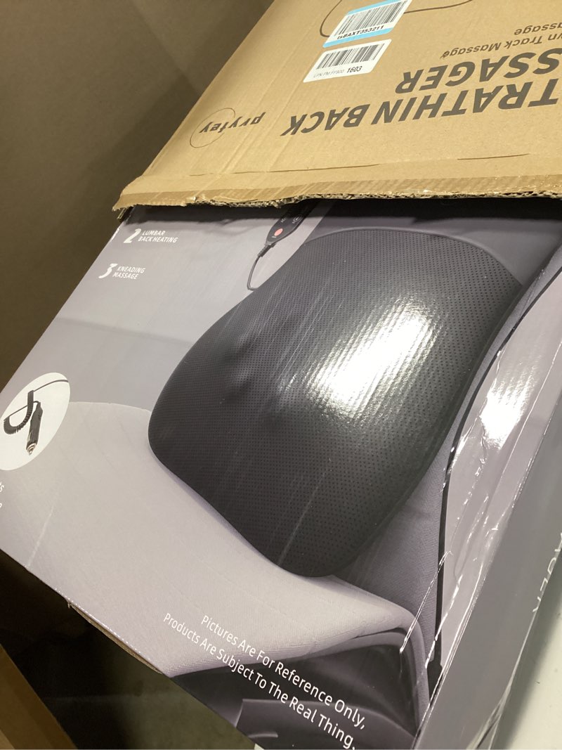 Condition photo showing New/Like New for Back Massager, Rolling Up and Down Back Massager with Heat, Back Massage 4D Kneading for Pain Relief Deep Tissue, Ultrathin Shoulder Massager Gift for Women Men Parents Christmas,Brown