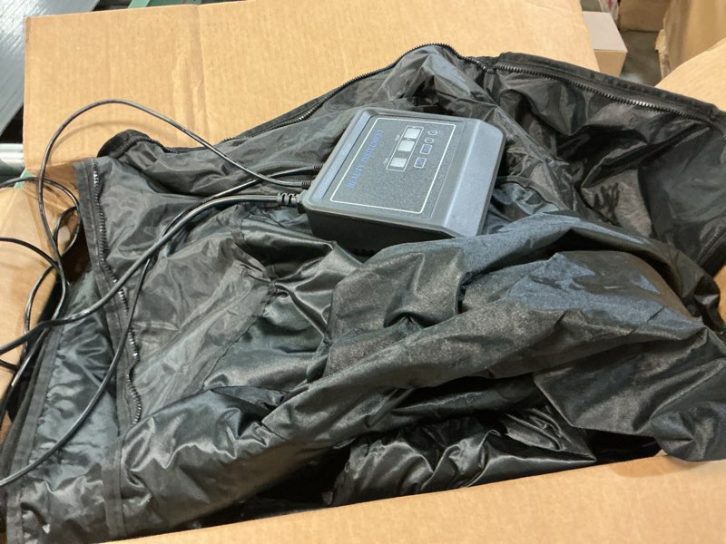 Condition photo showing As Is for Lifepro Infrared Sauna Blanket for Detox & Relaxation – Low EMF Carbon Fiber Heating, 9 Temp Levels, 5 Colors – Portable Full Body Sauna Blanket Infrared with Waterproof Interior & Carry Bag Dark Black