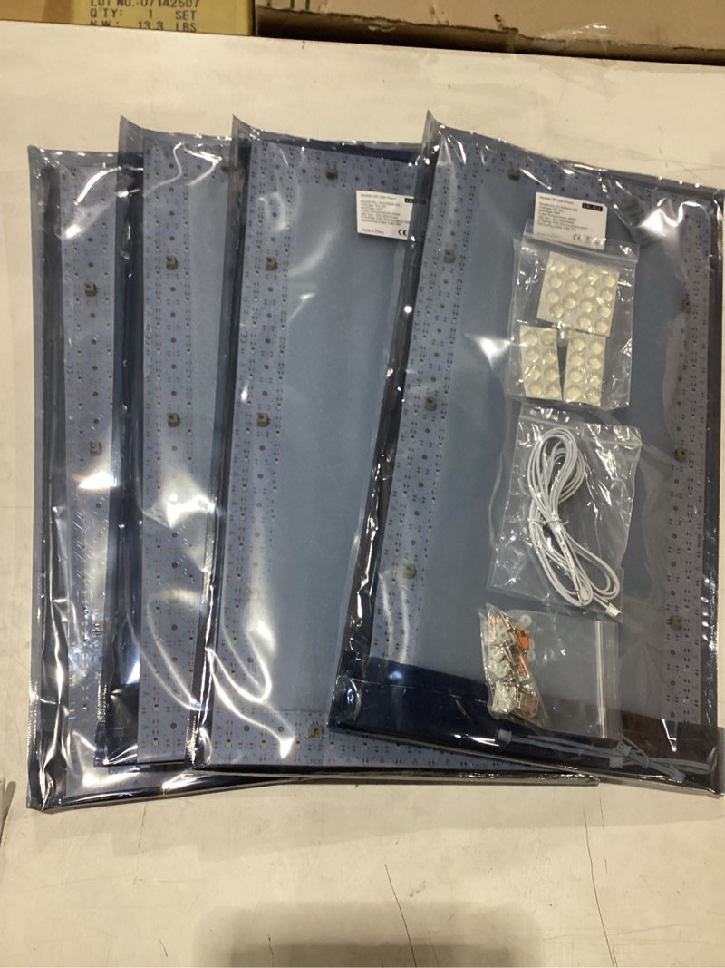 Condition photo showing New/Like New for 4-pack led backlight sheet 24v 36w 6000k white, 19.3x9.6 inches each unit, dimmable flexible led panel sheet for backlit translucent stone/marble/onyx/quartz countertops walls 6000k 4pack