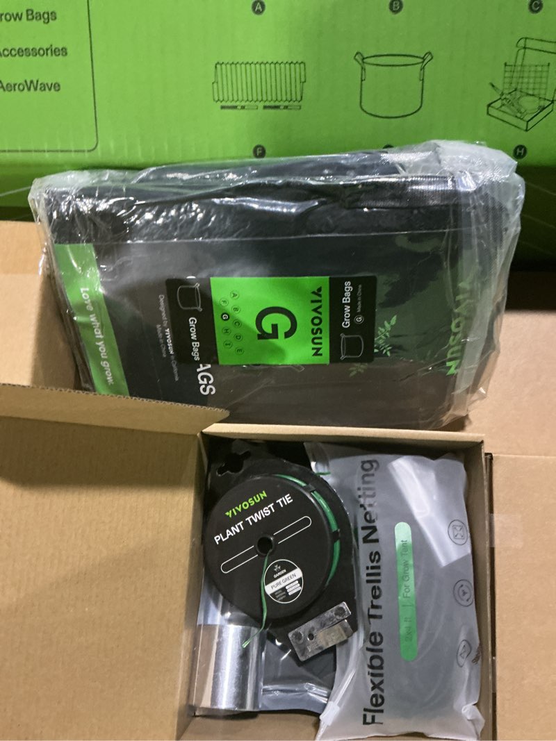 Condition photo showing Good Condition for vivosun smart pro grow tent kit 2x4 complete grow system wifi-integrated automatic control with growhub e42a+, 2-in-1 tunable spectrum led grow light, 360° ventilation & circulation control system plus 48"x24"x72"