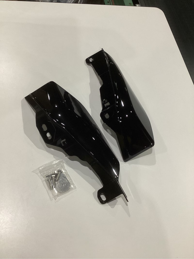 Condition photo showing Good Condition for Vivid Black Mid-Frame Air Heat Deflectors Trim Set (Left and Right) 2009-2024 for Harley-Davidson Touring Models Street Glide Road Glide Electra Glide Road King Ultra Limited Tri Glide CVO