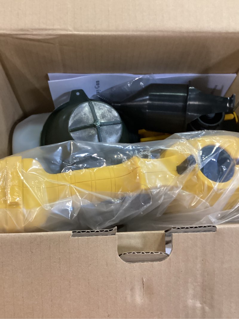 Condition photo showing Good Condition for MEE GOO Paint Sprayer,Electric Paint Spray Gun-200W High Power,5 Nozzle Sizes,Compatible with DeWalt Batteries(Not Include Battery),Adjustable Flow Control-Perfect for Walls,Fences,Furniture(Yellow)