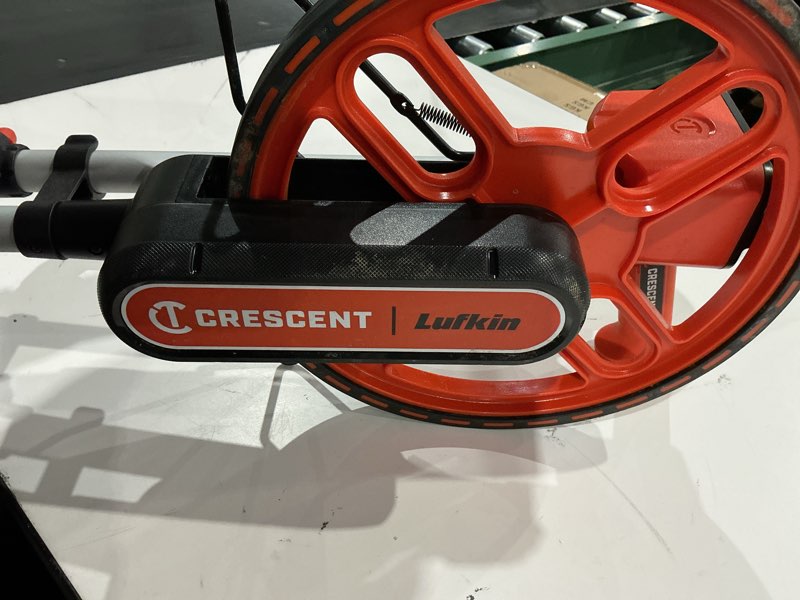Condition photo showing As Is for crescent lufkin 12-in measuring wheel