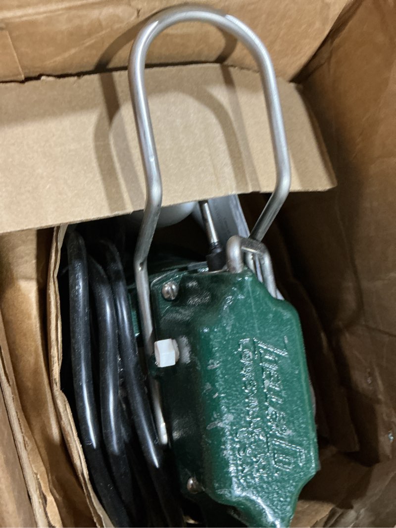 Condition photo showing As Is for zoeller m53 mighty-mate submersible sump pump, 1/3 hp
