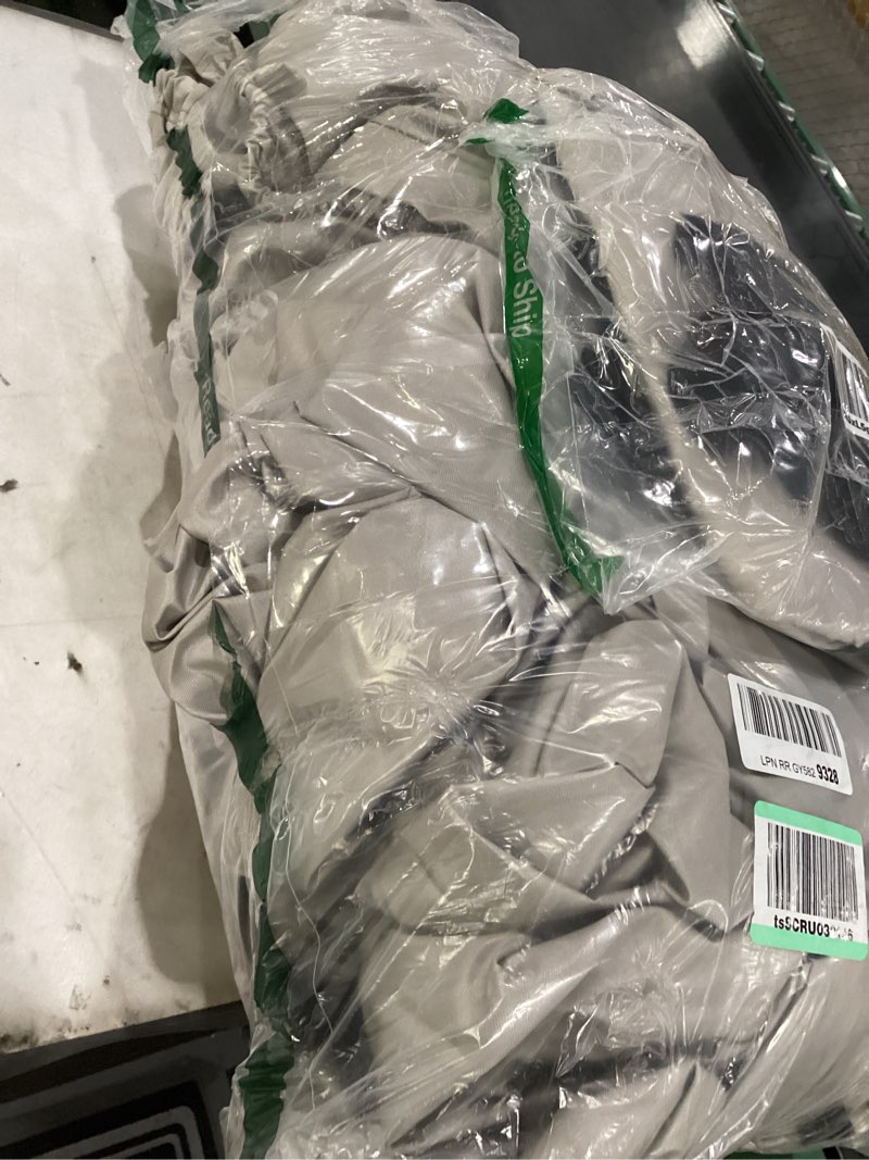 Condition photo showing Good Condition for 1200D Waterproof Boat Cover - Fits 20' to 22' ft Bass, V-Hull, Tri-Hull, Fish & Ski, Runabout Bowrider Boats - Heavy Duty Canvas Gray Gray Model D: Fits 20'-22' L X 102" Beam Width