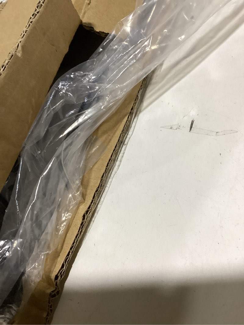 Condition photo showing As Is for SSWBasics Adjustable Black Costumer Stand – Single Arm Clothes Rack - Retail Clothing and Garment Display Stand – Ideal For Showcasing Hanging Items In Thrift Shops, Boutiques and Retail Stores