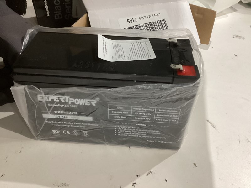 Condition photo showing New/Like New for expertpower 12v 7ah - sla rechargeable 12v battery for ride-on toys, alarm system, ups, eps, feeder, exit sign, small 12 volt battery for kids car, sealed lead acid fire alarm batteries 1 pack battery