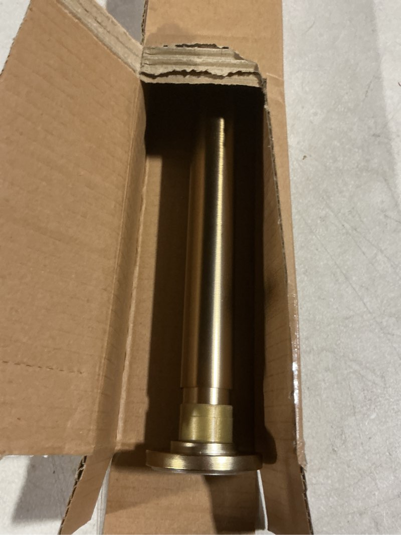 Condition photo showing As Is for Ivilon Tension Curtain Rod - Spring Tension Rod for Windows or Shower, 24 to 36 Inch. Warm Gold 24" to 36" Warm Gold