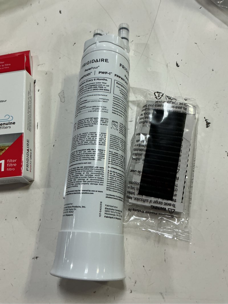 Condition photo showing Good Condition for frigidaire purepour pwf-1 (fppwfu01) & pureair ultra ii (paultra2) water & air filter combo kit regular