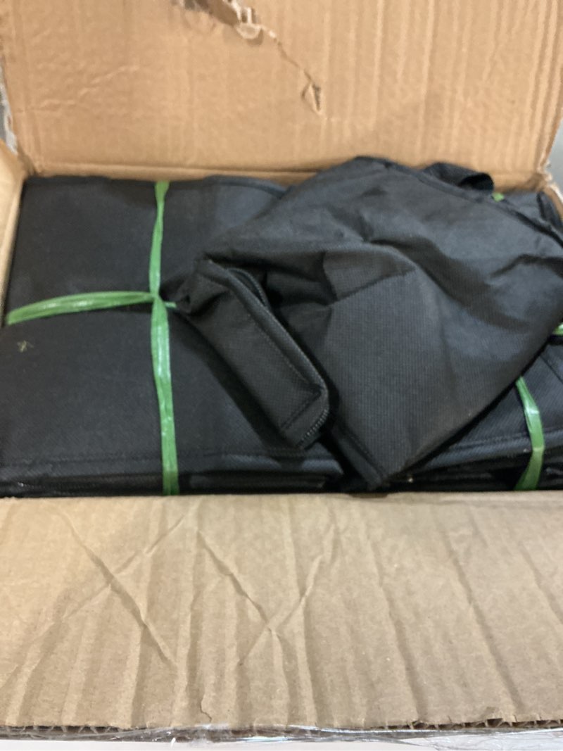 Condition photo showing New/Like New for Insulated Lunch Bag, 40 Pack Reusable Cooler Bags Set, Leakproof Lunch Boxes with Zippered Top for Women Men Office Work (Black)