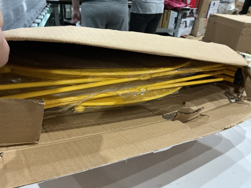 Condition photo showing Good Condition for garden 4 you end table 2 pcs metal side table yellow round folding tray cyan sofa small accent fold-able table, round end table tray, next to sofa table, snack table for living room and bed room