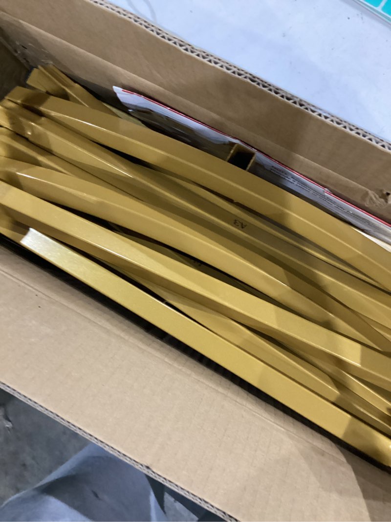 Condition photo showing Good Condition for 7.2 FT Wedding Arch Backdrop Stand, Gold Metal Arch Backdrop Stand for Wedding Party Ceremony Birthday Bridal Baby Shower Photo Booth Garden Floral Balloon Arches Decoration 7.2 x 4 FT (HxW)