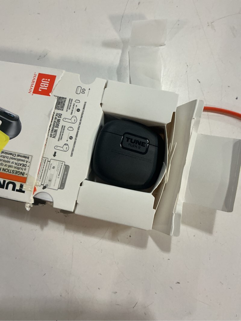 Condition photo showing As Is for jbl tune flex 2 - black