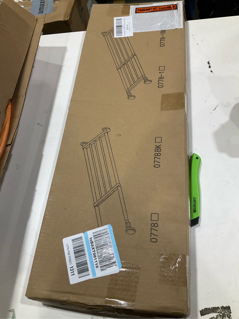 Condition photo showing Good Condition for BAOYOUNI Tension Shelf Adjustable Closet Rod Space Saving Wardrobe Clothes Dividers Ivory, 33.07-46.26 Inches (33.07-46.26) IN