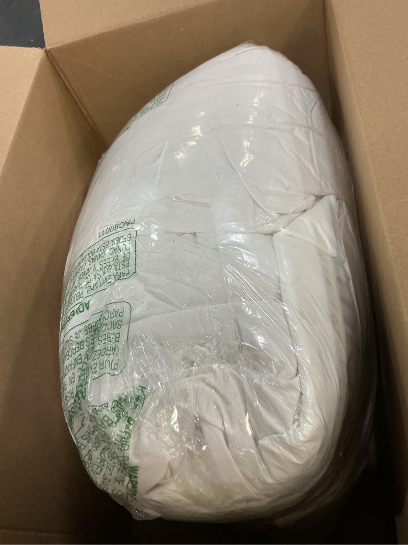 Condition photo showing As Is for WarmKiss Kapok Goose Down Comforter King Size All-Season– 100% Cotton Fabric Fluffy Duvet Insert 55oz Goose Feather Down, Breathable Lightweight (106x90, White) White/All Season King (106"x90")