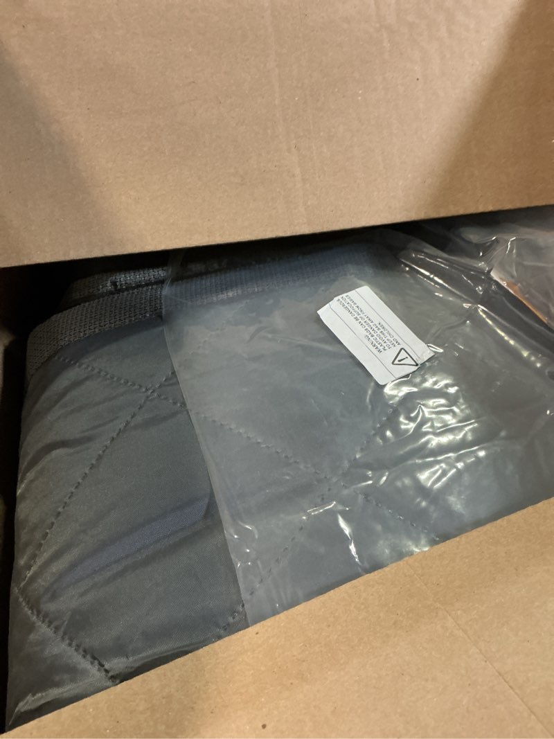Condition photo showing New/Like New for magnetic garage thermal insulated screen door size: 9.3x7.15ft, winter cover with 5-layer oxford cotton to keep cold out for garages, hands-free open window with 6 roll-up straps, grey color grey-cotton-9.3x7.15ft