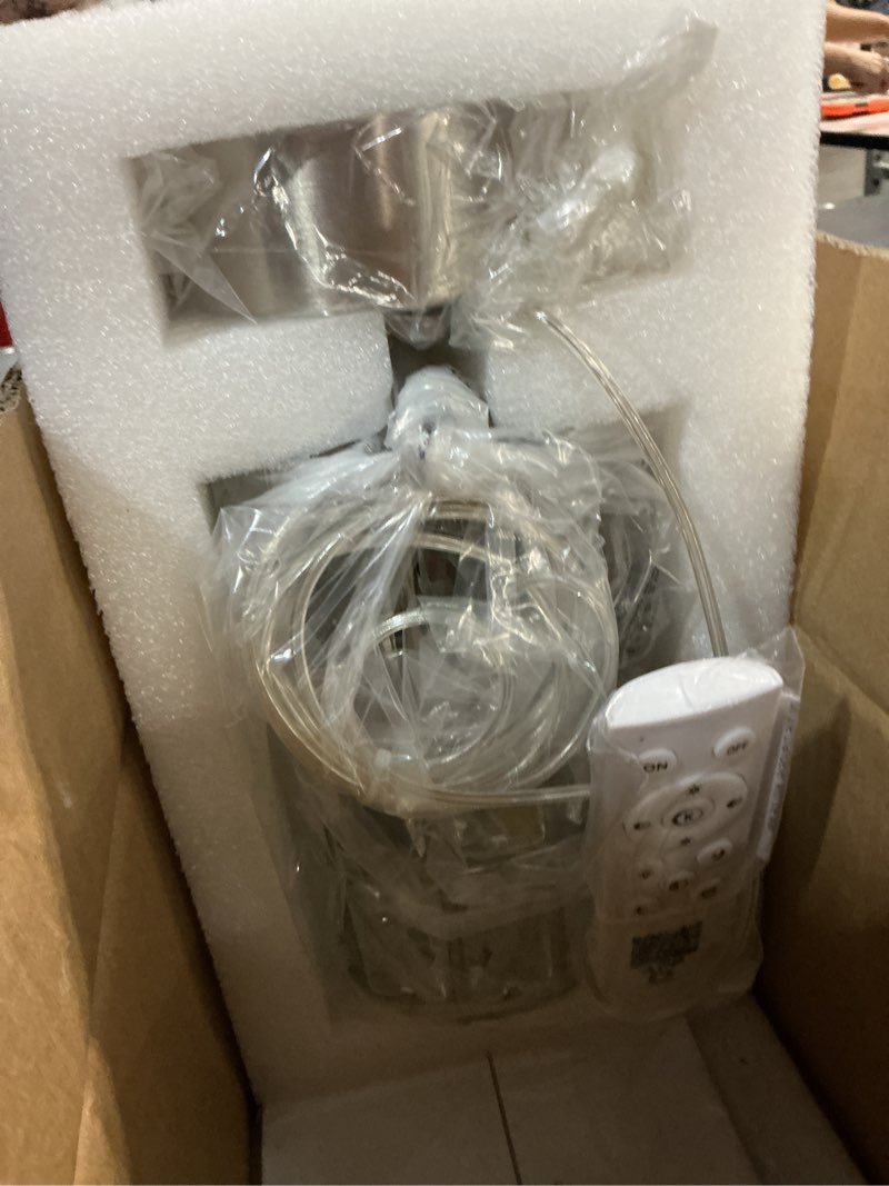 Condition photo showing Good Condition for 1-lights modern crystal pendant lights for kitchen island led dimmable glam pendant lighting chandelier for dining room hallway corner lamp nickel nickel 1 light