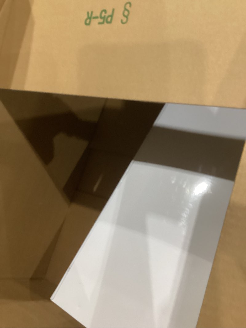 Condition photo showing As Is for Nearly Natural 22in. Decorative Metal Tower Planter