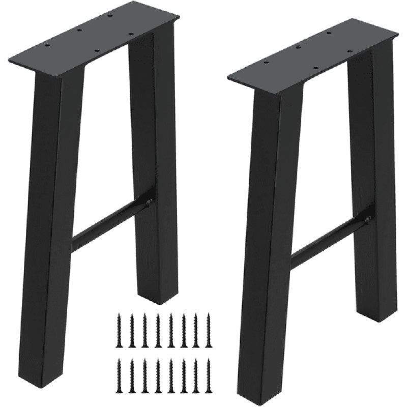 (Similar)Huloretions Metal Table Legs 16 Inch,Table Legs Replacement urable Steel Construction, Heavy Duty Square Tube Desk Legs Furniture Legs for Coffee Table, Heavy Duty Sturdy Leg,Dining Table Set of 2