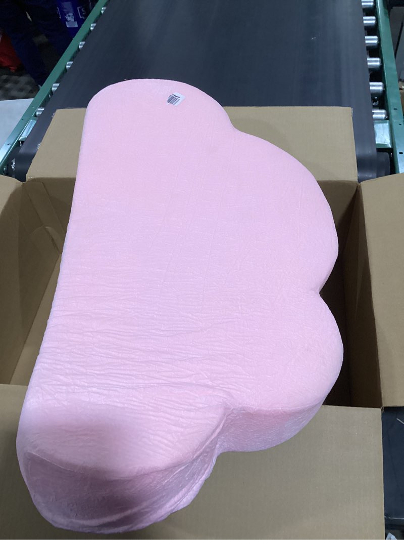 Condition photo showing Good Condition for kids reading pillow, wedge pillow headboard for sitting up in bed, dinosaur pillow for children backrest, back pillow for bed, mattress & couch, blue