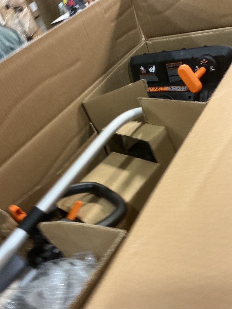 Condition photo showing Good Condition for WORX Nitro 40V 12'' Cordless Snow Shovel, Electric Snow Thrower for 4-Car Driveway, Snow Removal with Brushless Motor & 2 Speed Control, 2 × 4.0 Ah Batteries and Charger Included, WG460