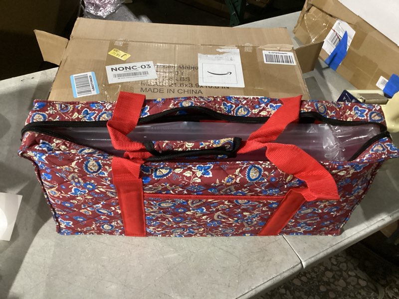 Condition photo showing Good Condition for American Mahjong Set, Mahjong Tiles Set, Red Bag, 166 White Tiles, 4 All-in-One Rack/Pushers (Ma Jong, Mah-Jongg, Majiang)
