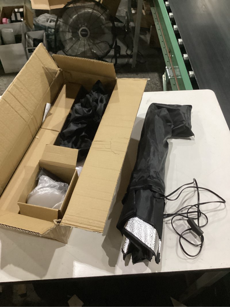 Condition photo showing Good Condition for ?upgrade led? mountdog softbox lighting kit, photography studio light with 19.7"x27.5" reflector and 3 colors temperature 45w bulb with remote, professional photo studio equipment for portrait video