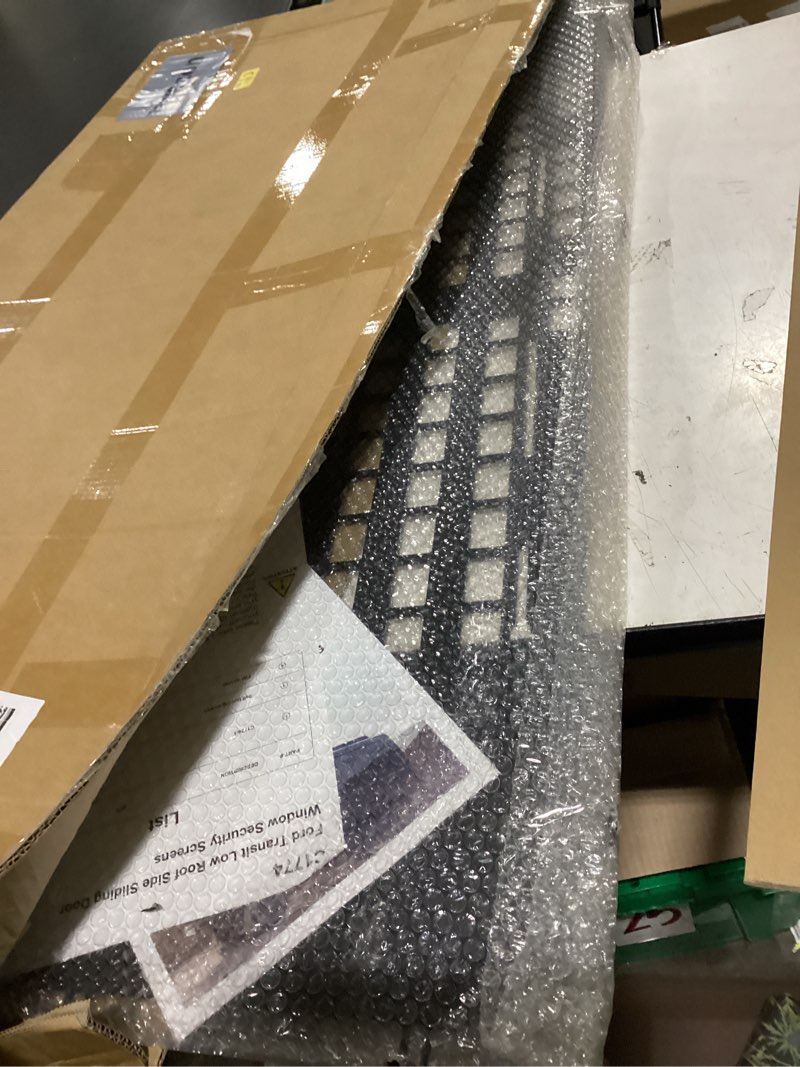 Condition photo showing New/Like New for security window screen fit for ford transit medium/high roof sliding side window safety screens mesh screens/sliding door/mid&high roof
