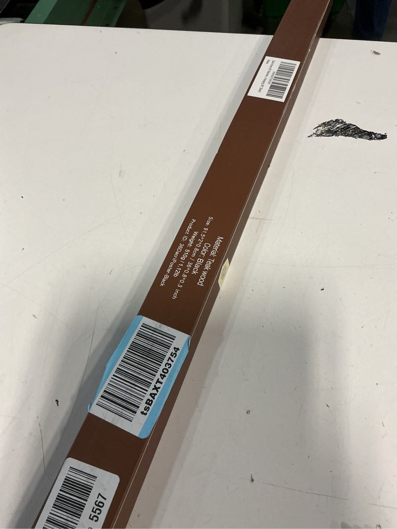 Condition photo showing Good Condition for dacri home 36” wide magnetic poster hanger frame, 36x24 36x48 36x12 magnetic frame, solid teak wood, strong magnets for hanging poster picture map scroll print wall art (36 inch, black) 36” black