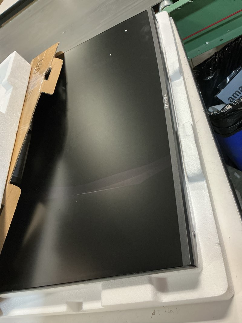 Condition photo showing As Is for sansui curved monitor 27 inch 120hz usb type-c computer monitor with speakers built in?fhd 1080p?hdr?110% srgb?1500r?vesa compatible,for tablet,desktop,laptop and pc work gaming 27 inch fhd 120hz curved monitor with usb-c and speakers black