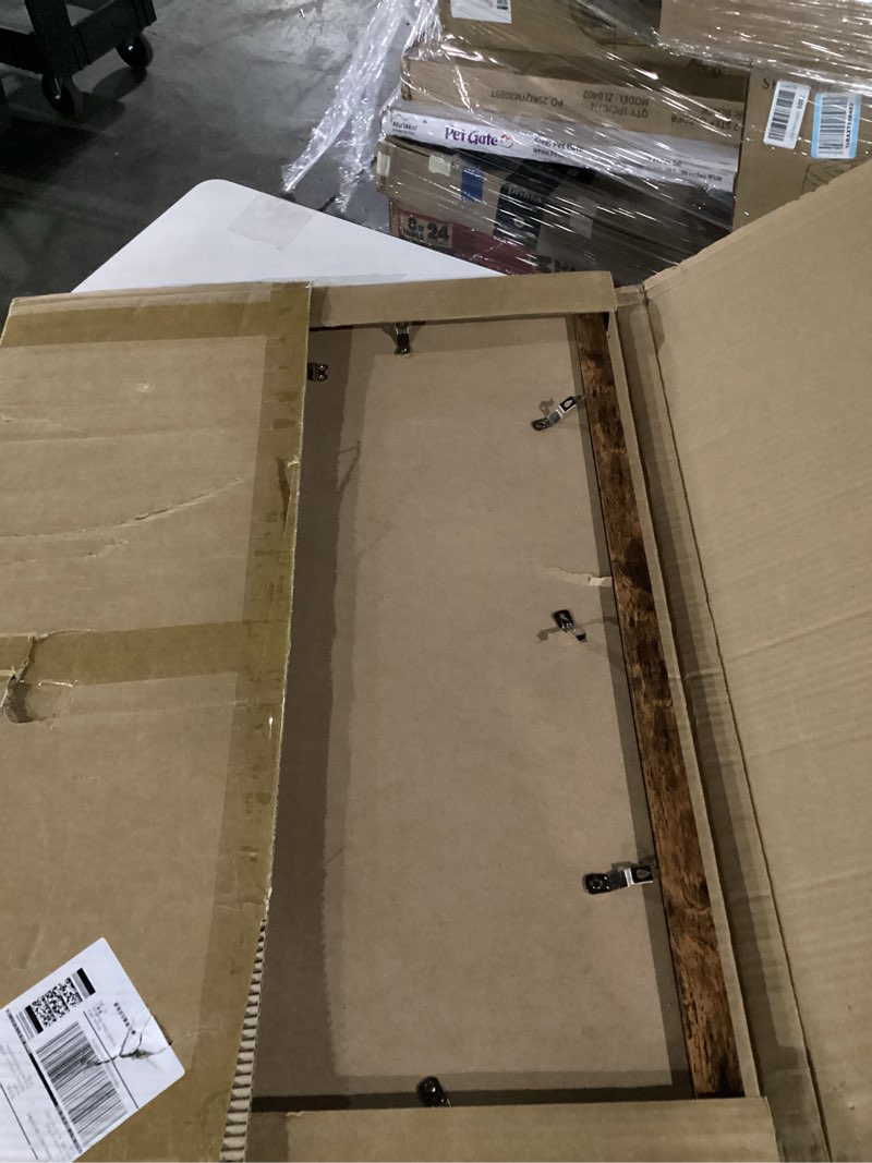 Condition photo showing Good Condition for 19x27 picture frame deep brown for wall hanging, wood 19 x 27 frame poster photo frame for wall horizontally or vertically, deep brown, 1 pack 1 19x27 inch