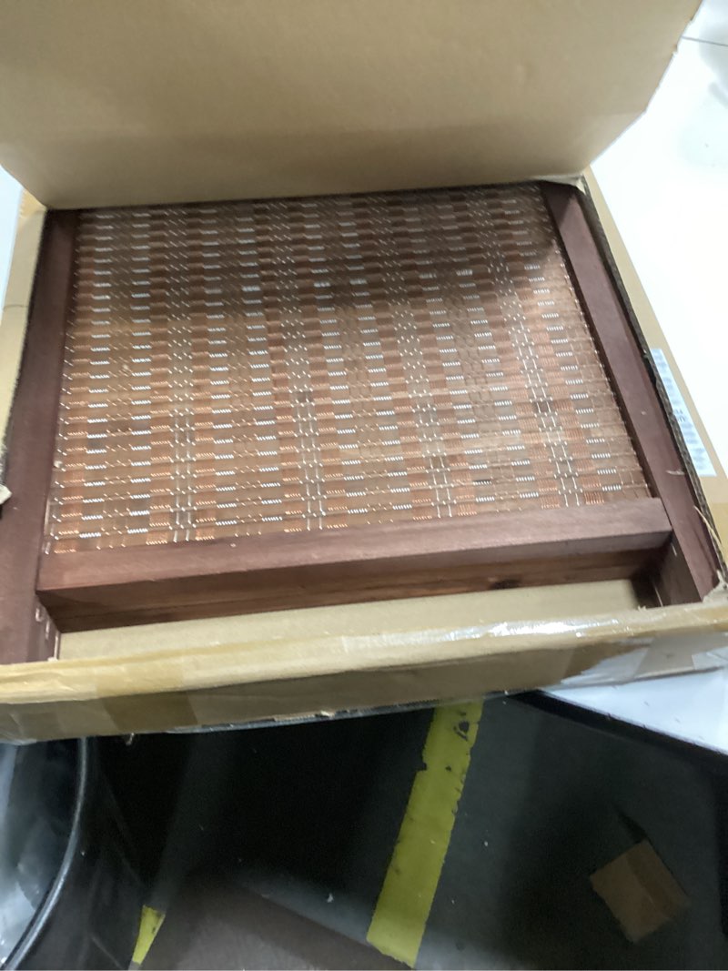 Condition photo showing Good Condition for 3 Panel Short Panel Divider Screen,3.95 FT Tall Bamboo Room Divider Folding Privacy Screen,Short Panel Divider Freestanding Room Divider for Room Seperation,Brown Brown 3 Panel