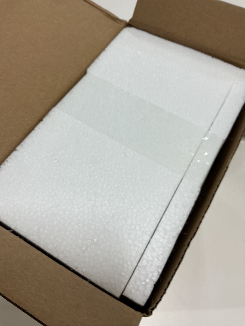 Condition photo showing New/Like New for 7 inch square white ceramic succulent cactus plants planter pot with drainage bamboo tray ?large?