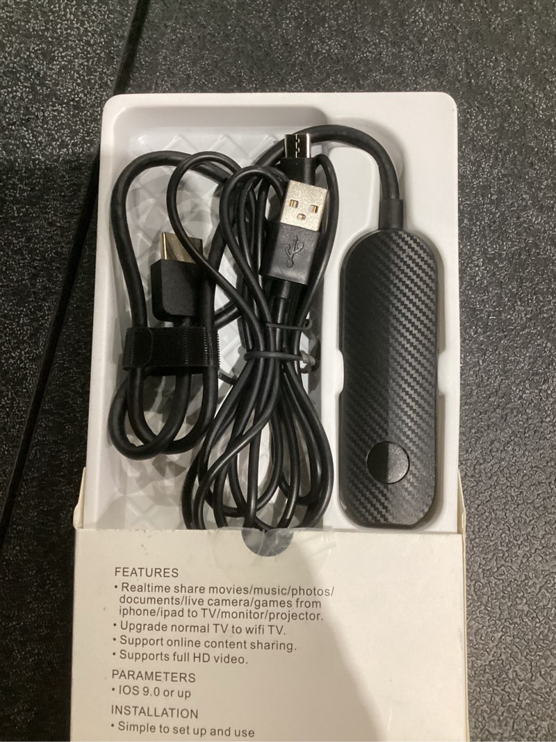 Condition photo showing Good Condition for wireless hdmi display adapter transmitter receiver for flix stick streaming device 4k 1080p screen mirroring bluetooth adapter for ios iphone ipad tv wifi adapter smart tv converter extender 1pc