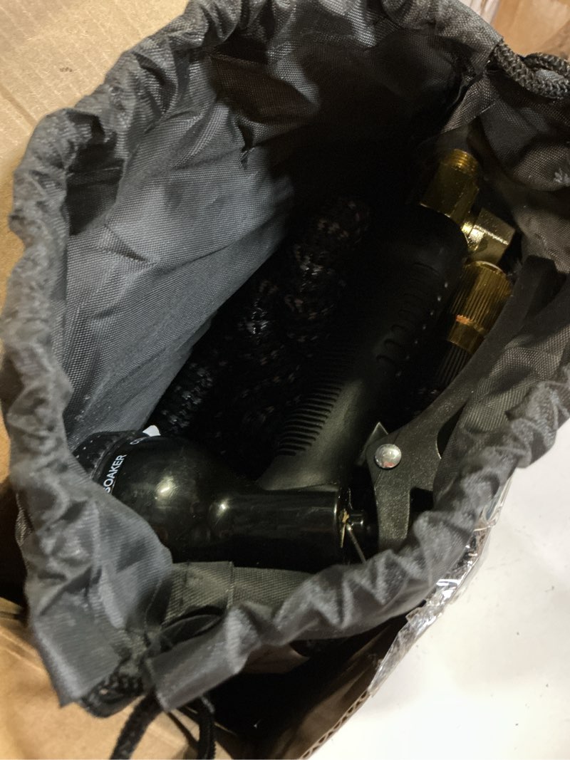 Condition photo showing Good Condition for 50 ft flexible garden hose with 10 spray nozzle-heavy duty superior strength 96d material garden hoses -5-layer pte latex core - lightweight water hoses- extra strong brass connectors garden hose 50ft blackgrey