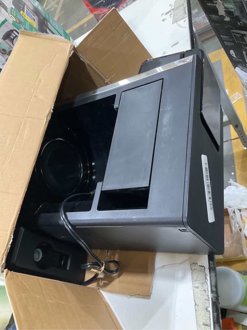 Condition photo showing As Is for incomplete, hamilton beach flexbrew advanced 5-in-1 programmable 12 cup drip and single serve hot & iced coffee maker with movable 60 oz. water reservoir, use pod packs and grounds, fast brewing, black (49924)