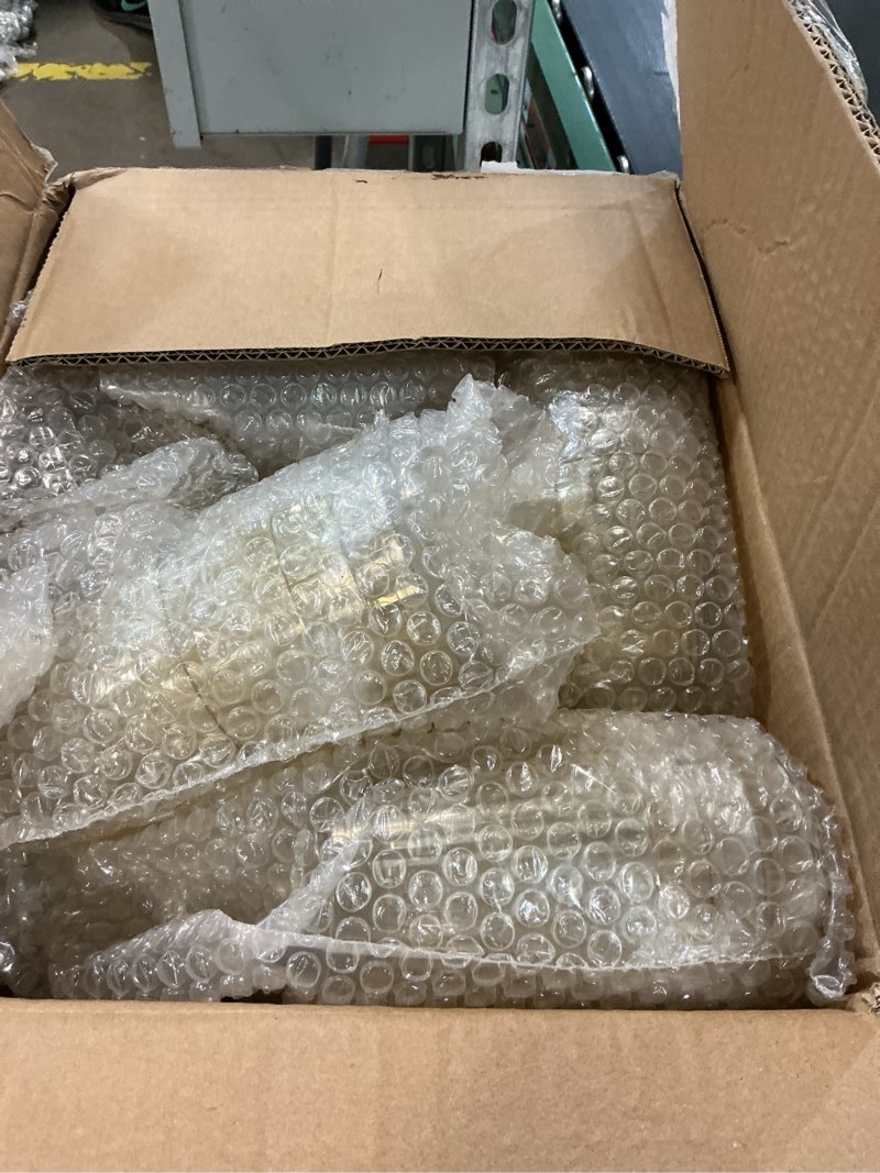 Condition photo showing Good Condition for 12 pcs gold ribbed plastic wine glasses 13.5 oz ribbed wine glasses detachable wine glass elegant fluted glassware vintage style for wedding anniversary birthday dinner parties gold 12 pack