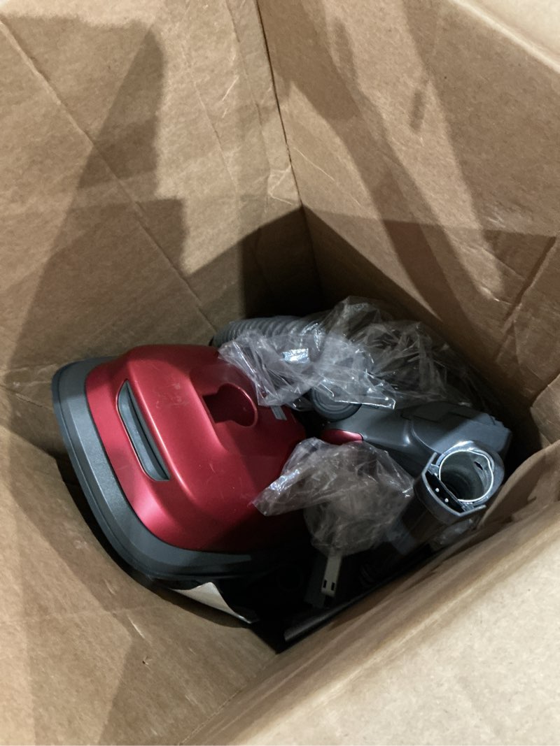 Condition photo showing As Is for kenmore bu4050 intuition bagged upright vacuum, liftup cleaner with hair eliminator brushroll, pet handi-mate for carpet, hard floor, rose gold