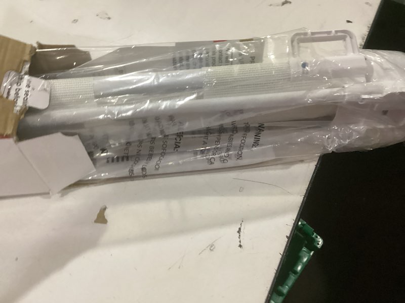 Condition photo showing Good Condition for Reinforced 80 Inch Extra Wide Retractable Baby Gate with Support Rods, Indoor/Outdoor Retractable Pet Gates for Wide Openings, 33” Tall Mesh Dog Gate Indoor Extra Long Baby Gates for Decks, White