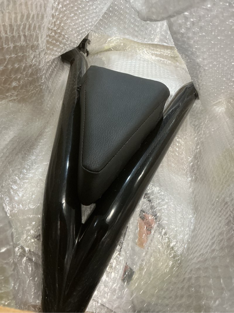 Condition photo showing Good Condition for aufer 28" motorcycle rear passenger backrest sissy bar with pad locked rotary docking latches clips with keys compatible with for touring road king road glide street glide electra glide 2009-2025 28" sissy bar