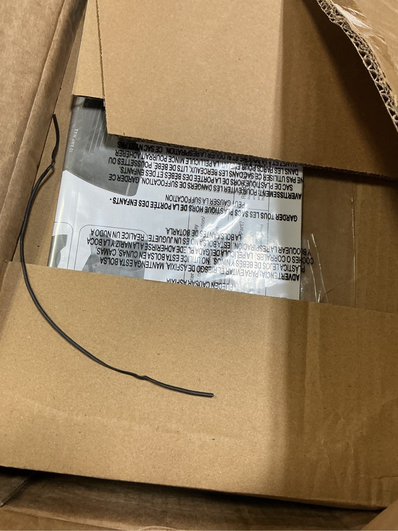 Condition photo showing Good Condition for Lasko Portable Utility Fan, 12” 289 CFM Pivoting High Velocity Air Mover Blower Fan, 3 Speeds, 2 Accessory Outlets 120V, Black, U12104 Classic