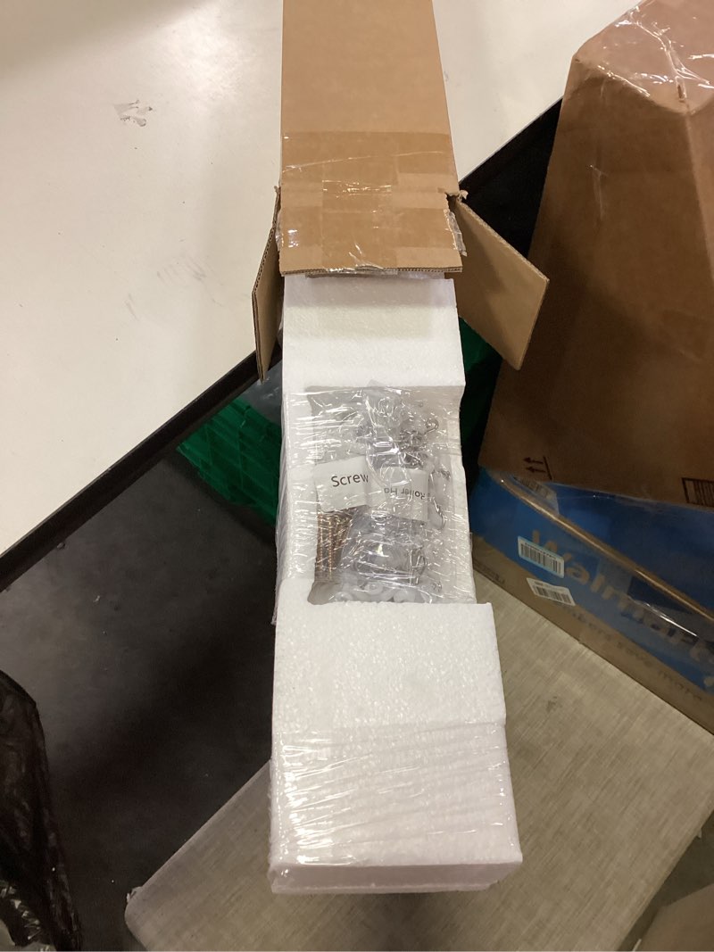 Condition photo showing New/Like New for Ceiling Curtain Track, Curtain Track with Roller Hooks, 9ft - 12ft Ceiling Mounted Rail Set for Room Divider, White 9ft - 12ft White